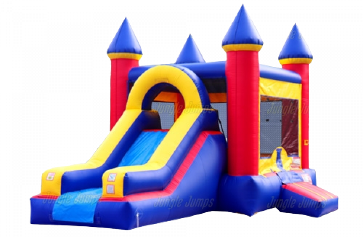 Blue and Red Bounce House